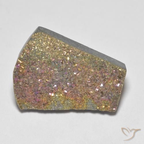 Pyrite arc-en-ciel Multicolore naturelle Fantaisie, 10.84 ct, Opaque