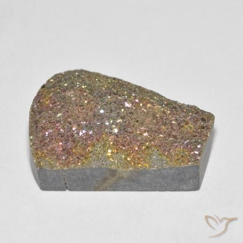 Pyrite arc-en-ciel Multicolore naturelle Fantaisie, 10.84 ct, Opaque