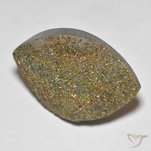Pyrite arc-en-ciel Multicolore naturelle Marquise, 17.11 ct, Opaque