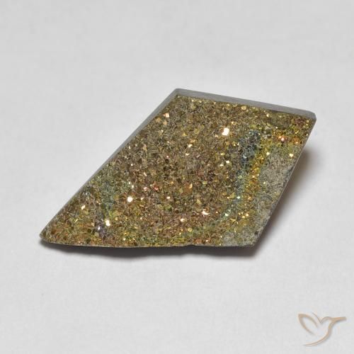 5.13ct Naturel Multicolore Pyrite arc-en-ciel, Fantaisie, Opaque