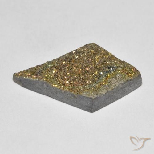 Pyrite arc-en-ciel Multicolore naturelle Fantaisie, 5.13 ct, Opaque