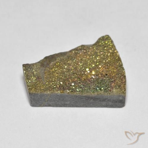 Pyrite arc-en-ciel Multicolore naturelle Fantaisie, 6.12 ct, Opaque