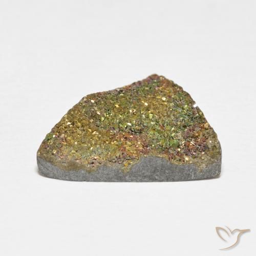 Pyrite arc-en-ciel Multicolore naturelle Trillion, 7.72 ct, Opaque