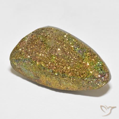 Pyrite arc-en-ciel Multicolore naturelle Fantaisie, 36.25 ct, Opaque