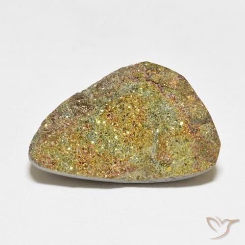Pyrite arc-en-ciel Multicolore naturelle Fantaisie, 15.46 ct, Opaque