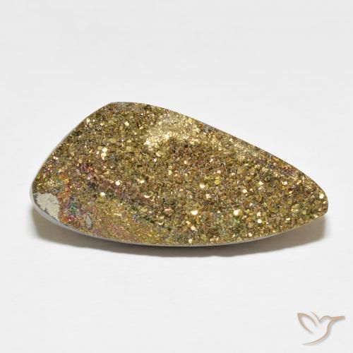 16.56ct Naturel Multicolore Pyrite arc-en-ciel, Fantaisie, Opaque