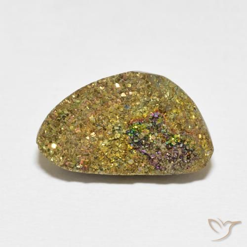 8.38ct Naturel Multicolore Pyrite arc-en-ciel, Fantaisie, Opaque