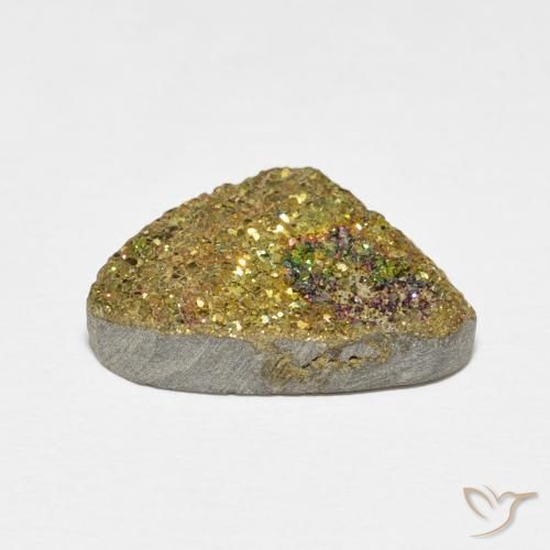Pyrite arc-en-ciel Multicolore naturelle Fantaisie, 8.38 ct, Opaque