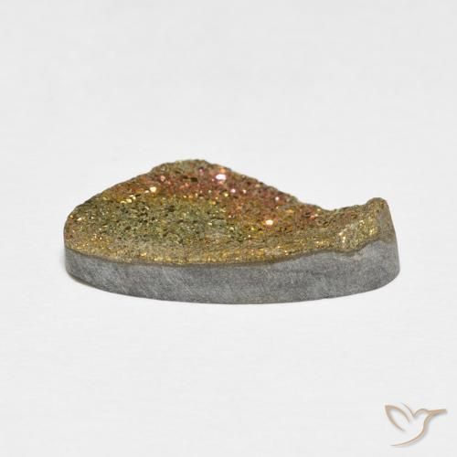 Pyrite arc-en-ciel Multicolore naturelle Fantaisie, 6.55 ct, Opaque