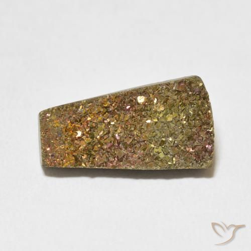 4.97ct Naturel Multicolore Pyrite arc-en-ciel, Fantaisie, Opaque