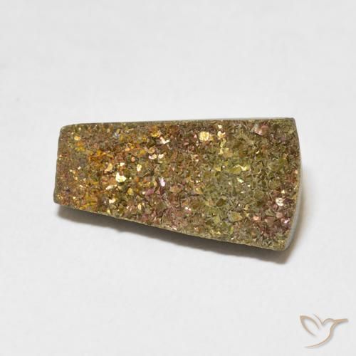Pyrite arc-en-ciel Multicolore naturelle Fantaisie, 4.97 ct, Opaque
