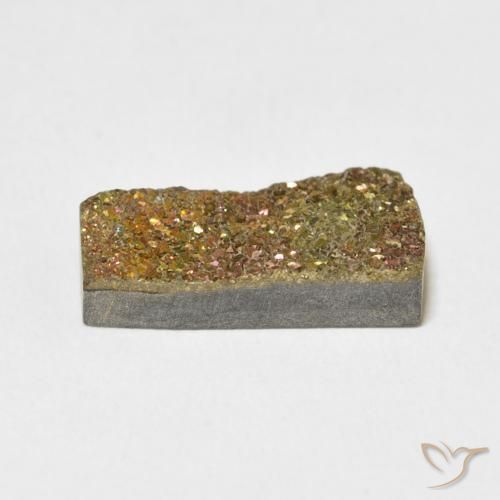 Pyrite arc-en-ciel Multicolore naturelle Fantaisie, 4.97 ct, Opaque