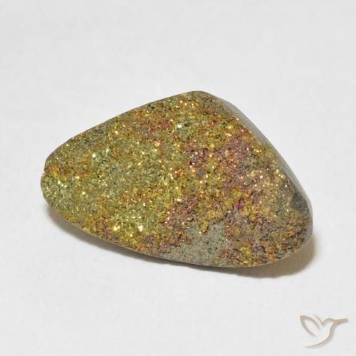 Pyrite arc-en-ciel Multicolore naturelle Fantaisie, 5.34 ct, Opaque