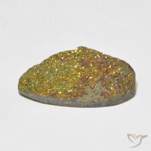 Pyrite arc-en-ciel Multicolore naturelle Fantaisie, 5.34 ct, Opaque