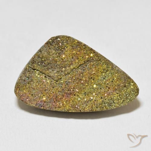 Pyrite arc-en-ciel Multicolore naturelle Fantaisie, 16.77 ct, Opaque