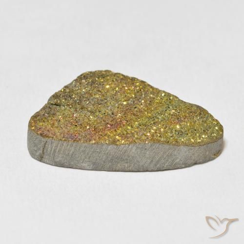 Pyrite arc-en-ciel Multicolore naturelle Fantaisie, 16.77 ct, Opaque