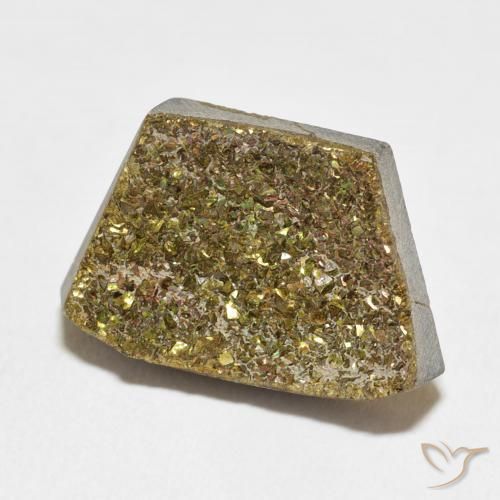 Pyrite arc-en-ciel Multicolore naturelle Fantaisie, 12.28 ct, Opaque