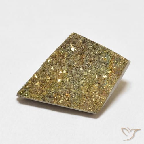 Pyrite arc-en-ciel Multicolore naturelle Fantaisie, 6.51 ct, Opaque