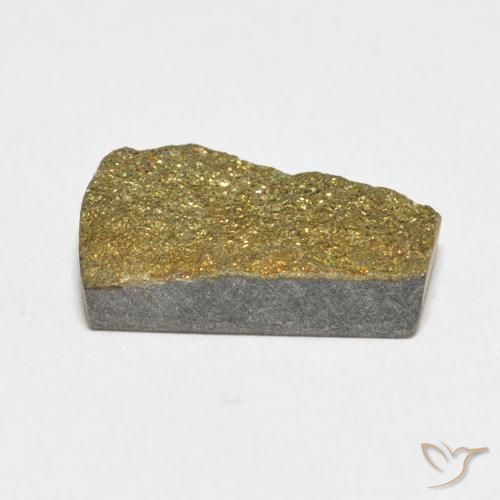 Pyrite arc-en-ciel Multicolore naturelle Fantaisie, 6.39 ct, Opaque