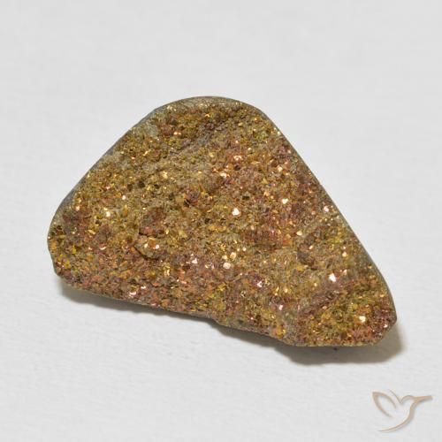 Pyrite arc-en-ciel Multicolore naturelle Fantaisie, 11.55 ct, Opaque