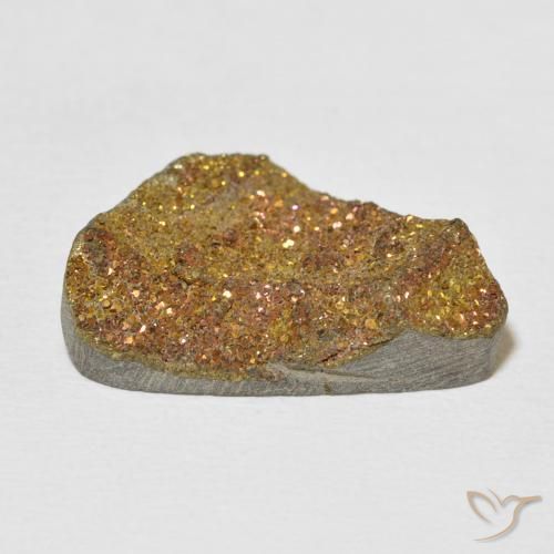 Pyrite arc-en-ciel Multicolore naturelle Fantaisie, 11.55 ct, Opaque