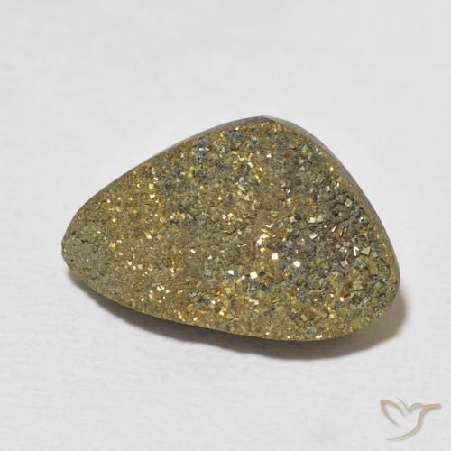 Pyrite arc-en-ciel Multicolore naturelle Fantaisie, 7.58 ct, Opaque