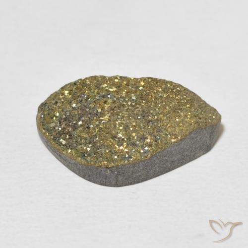 Pyrite arc-en-ciel Multicolore naturelle Fantaisie, 7.58 ct, Opaque
