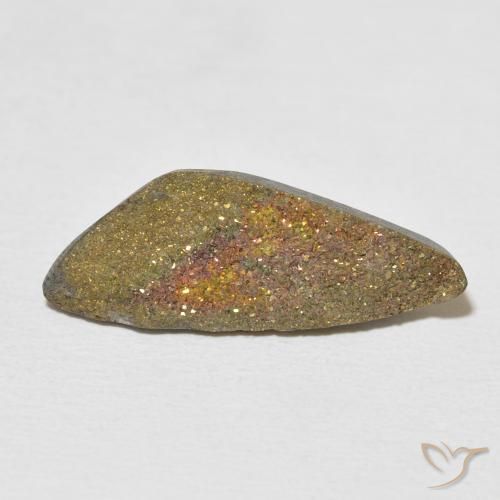 Pyrite arc-en-ciel Multicolore naturelle Fantaisie, 7.56 ct, Opaque