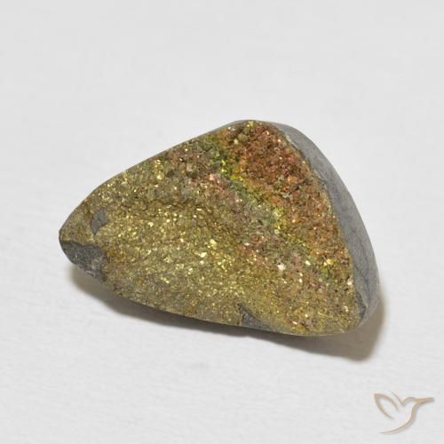 Pyrite arc-en-ciel Multicolore naturelle Fantaisie, 6.24 ct, Opaque