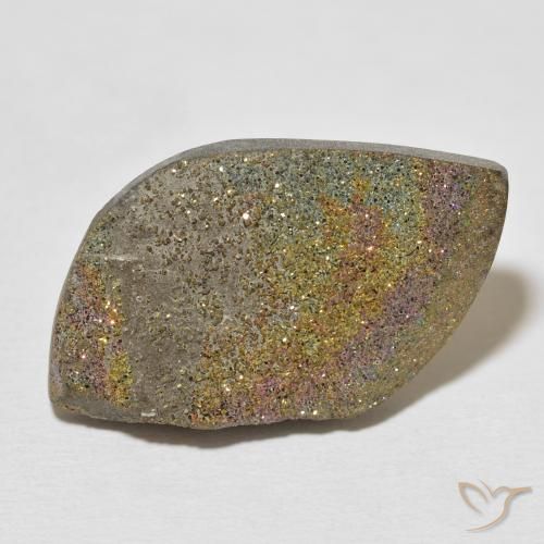 23.02ct Naturel Multicolore Pyrite arc-en-ciel, Fantaisie, Opaque