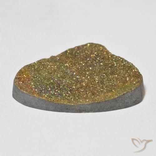 Pyrite arc-en-ciel Multicolore naturelle Fantaisie, 24.80 ct, Opaque