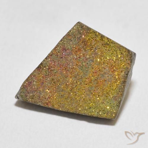 Pyrite arc-en-ciel Multicolore naturelle Fantaisie, 5.04 ct, Opaque