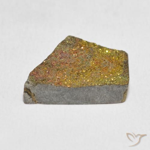 Pyrite arc-en-ciel Multicolore naturelle Fantaisie, 5.04 ct, Opaque