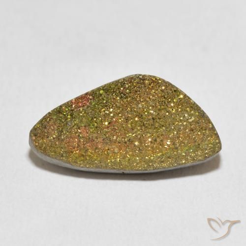 Pyrite arc-en-ciel Multicolore naturelle Fantaisie, 7.15 ct, Opaque