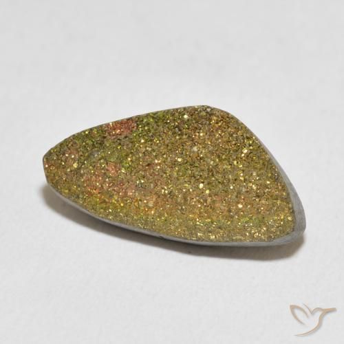Pyrite arc-en-ciel Multicolore naturelle Fantaisie, 7.15 ct, Opaque