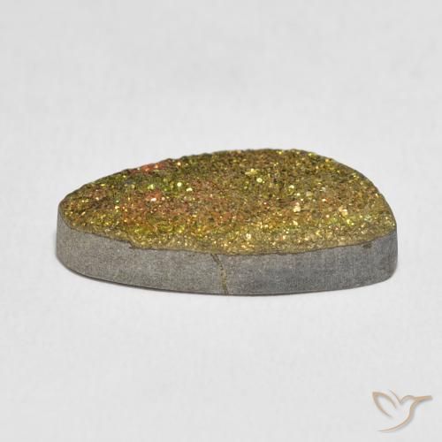 Pyrite arc-en-ciel Multicolore naturelle Fantaisie, 7.15 ct, Opaque