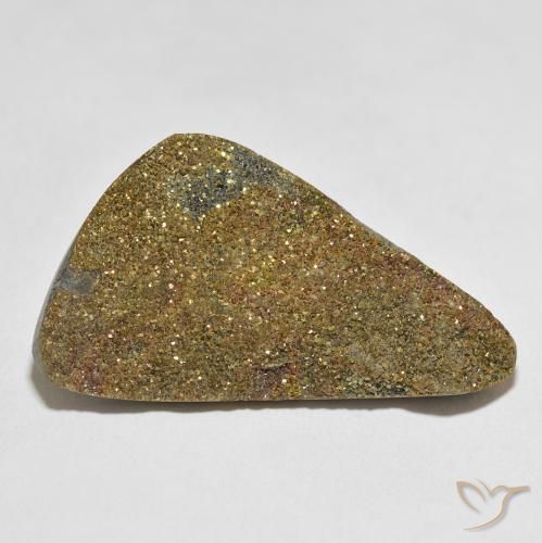 Pyrite arc-en-ciel Multicolore naturelle Fantaisie, 30.17 ct, Opaque