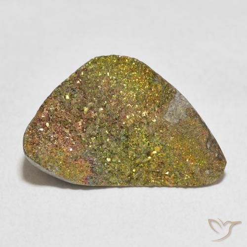 Pyrite arc-en-ciel Multicolore naturelle Fantaisie, 7.89 ct, Opaque