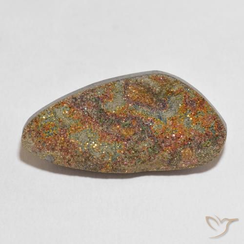 21.38ct Naturel Multicolore Pyrite arc-en-ciel, Fantaisie, Opaque