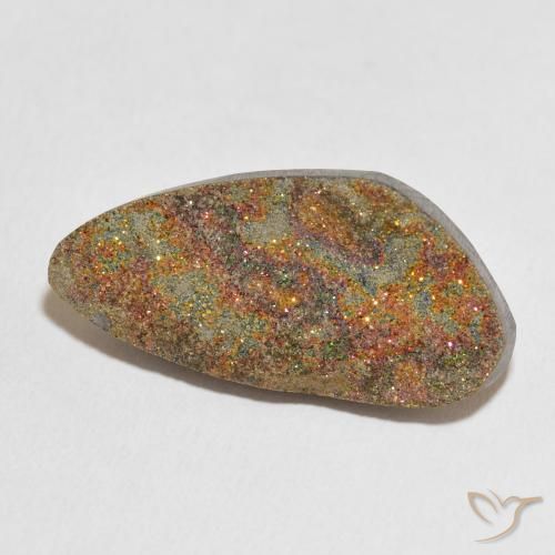 Pyrite arc-en-ciel Multicolore naturelle Fantaisie, 21.38 ct, Opaque