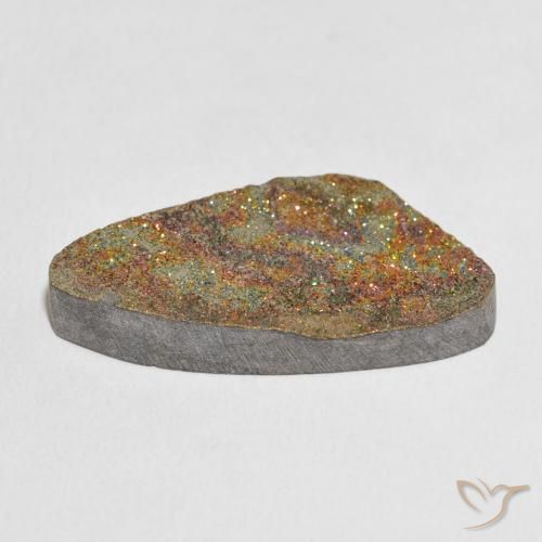 Pyrite arc-en-ciel Multicolore naturelle Fantaisie, 21.38 ct, Opaque