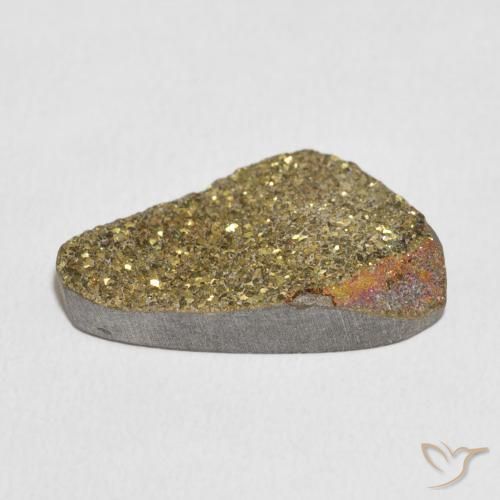 Pyrite arc-en-ciel Multicolore naturelle Fantaisie, 10.13 ct, Opaque