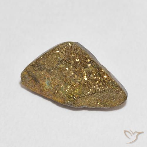 Pyrite arc-en-ciel Multicolore naturelle Fantaisie, 4.50 ct, Opaque