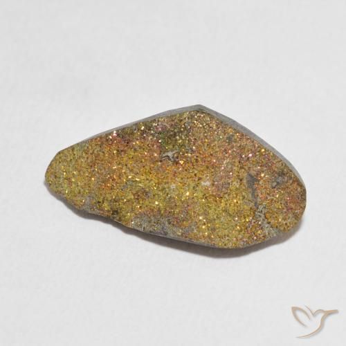 Pyrite arc-en-ciel Multicolore naturelle Fantaisie, 7.49 ct, Opaque