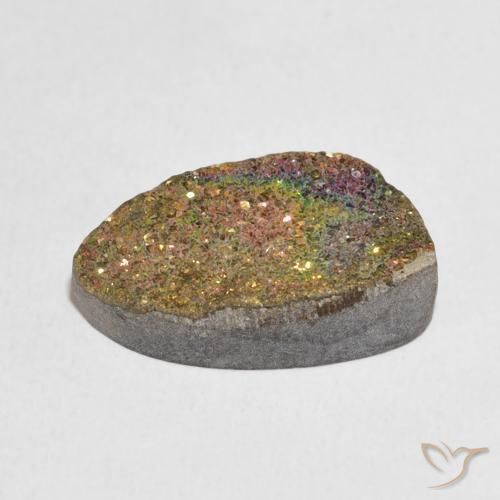 Pyrite arc-en-ciel Multicolore naturelle Fantaisie, 9.54 ct, Opaque