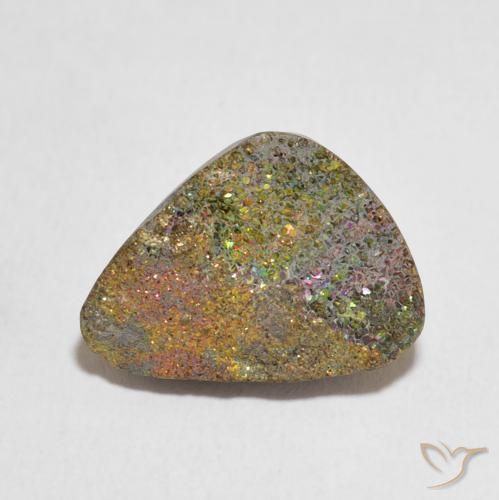 9.51ct Naturel Multicolore Pyrite arc-en-ciel, Fantaisie, Opaque