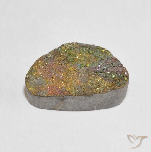 Pyrite arc-en-ciel Multicolore naturelle Fantaisie, 9.51 ct, Opaque