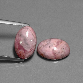 Achetez naturel ct Multicolore Rhodochrosite gems, Coupe ovale, En provenance Argentine chez GemSelect. En stock, livraison internationale!