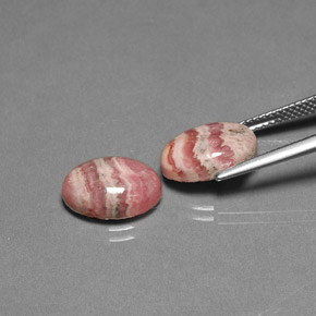 Achetez naturel ct Multicolore Rhodochrosite gems, Coupe ovale, En provenance Argentine chez GemSelect. En stock, livraison internationale!