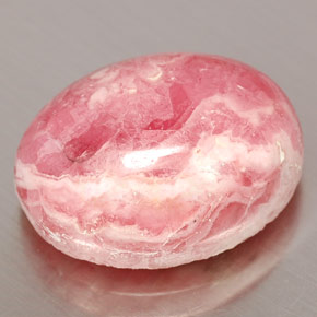 Rhodochrosite Multicolore naturelle Coupe ovale, 13.06 ct, Opaque